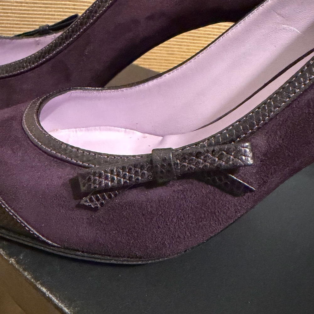 NWT Clay by Rangoni Italian Leather/Suede Women's Pumps - Size 8AA - Picture 6 of 17
